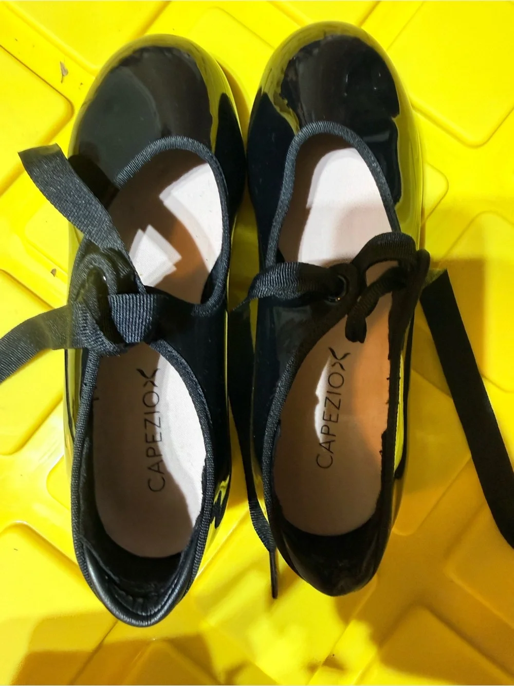 Capezio Black Patent Tap Shoes
